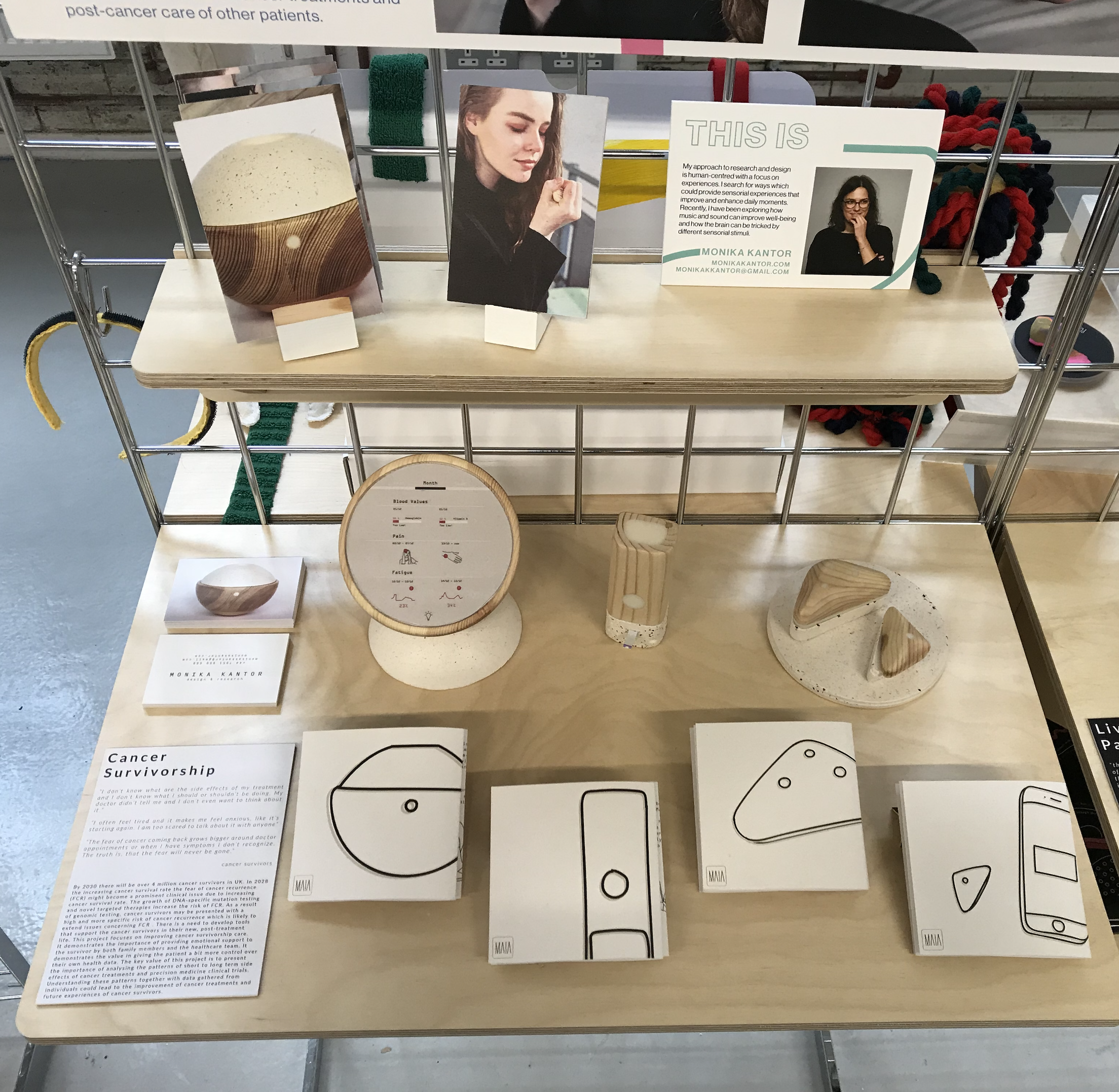 Maia exhibition — device family on display