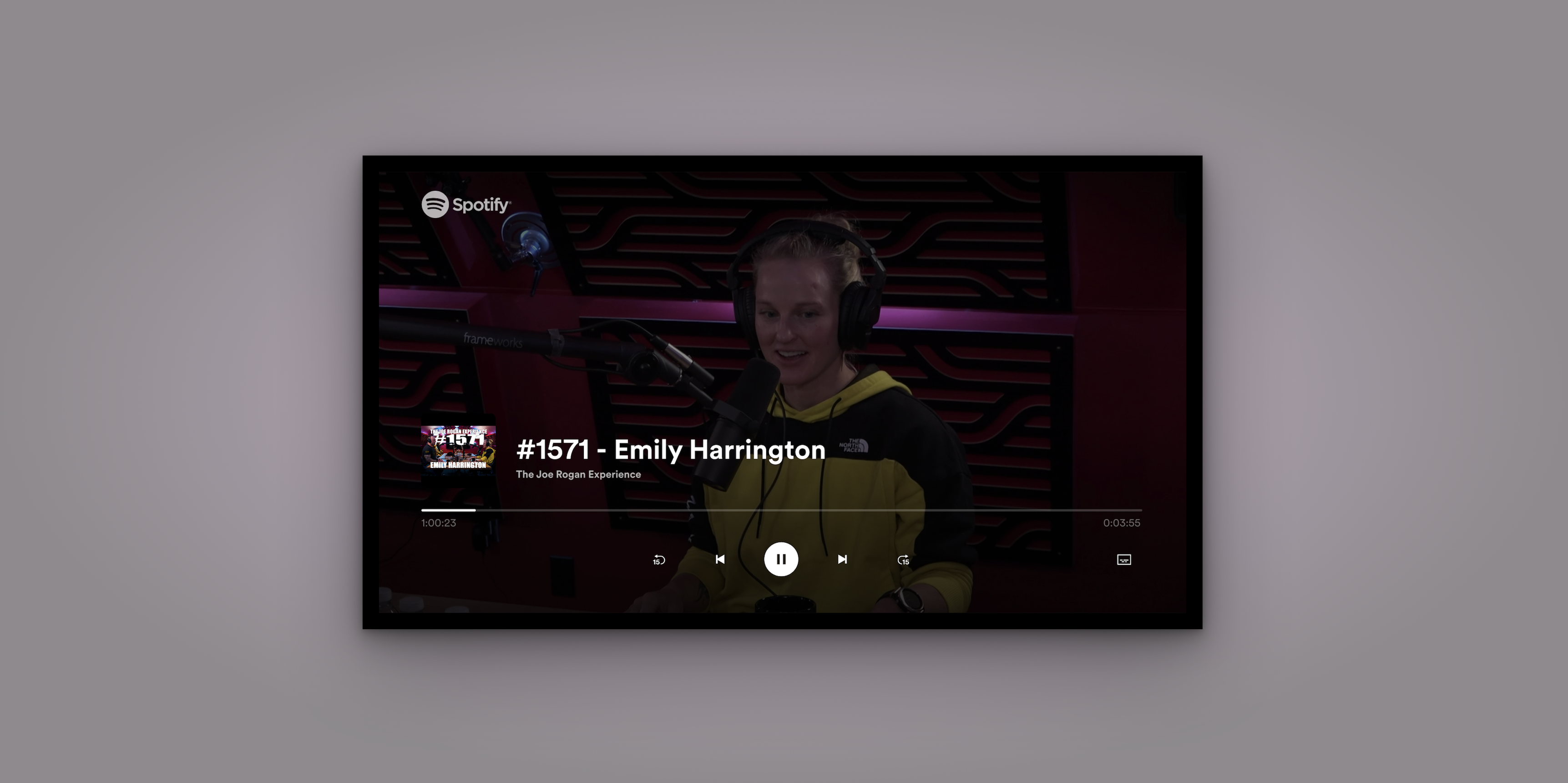 First video experience on Spotify TV