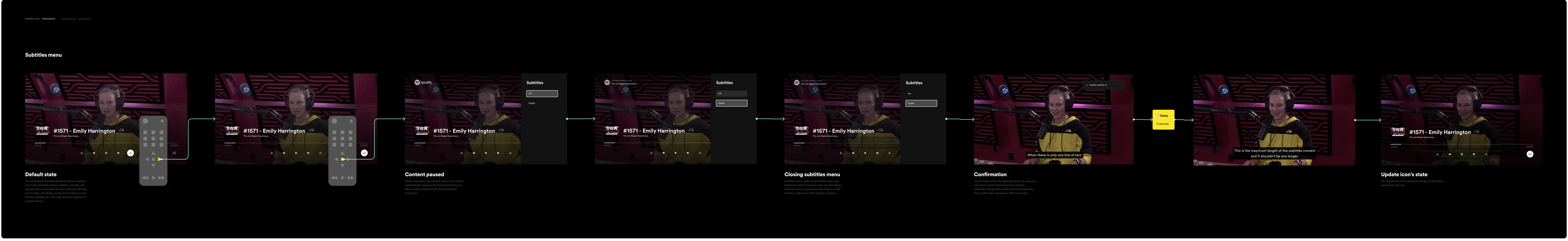 Subtitle icon explorations